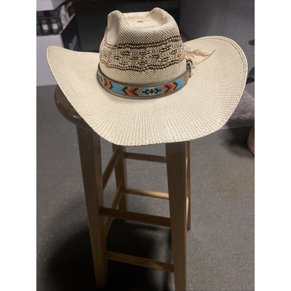 Bailey Bangora Cowboy Hat With Aztec Stitch main image 4